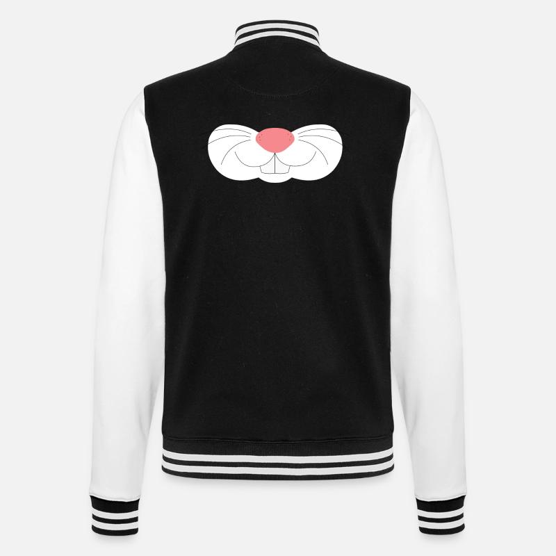 Nez de lapin mignon - Veste Teddy - noir/blanc