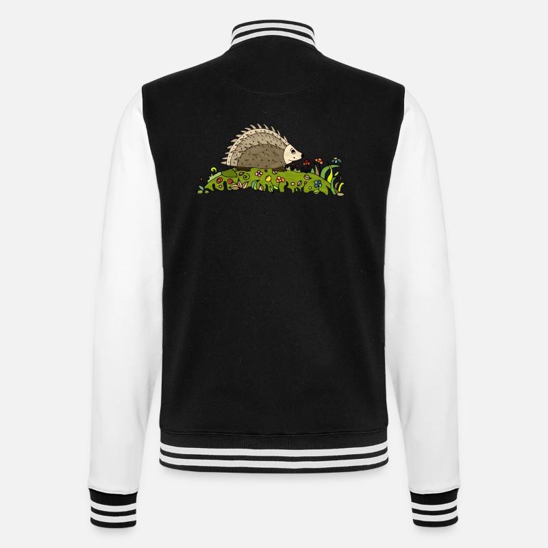 Hérisson - Veste Teddy - noir/blanc