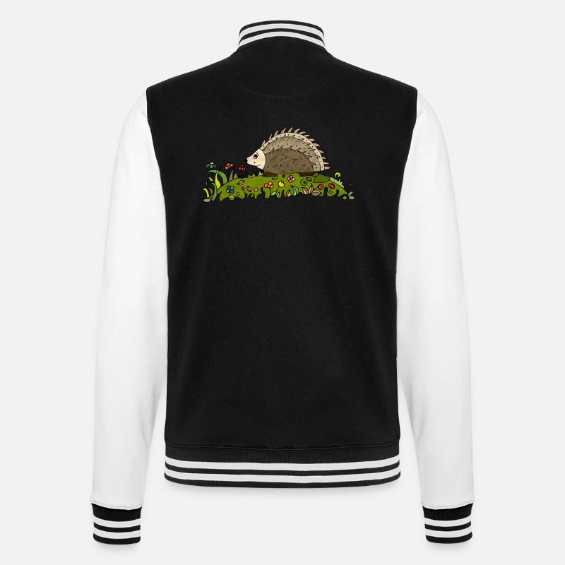 Hérisson - Veste Teddy - noir/blanc