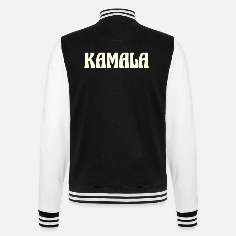 Kamala Nom Texte - Veste Teddy - noir/blanc