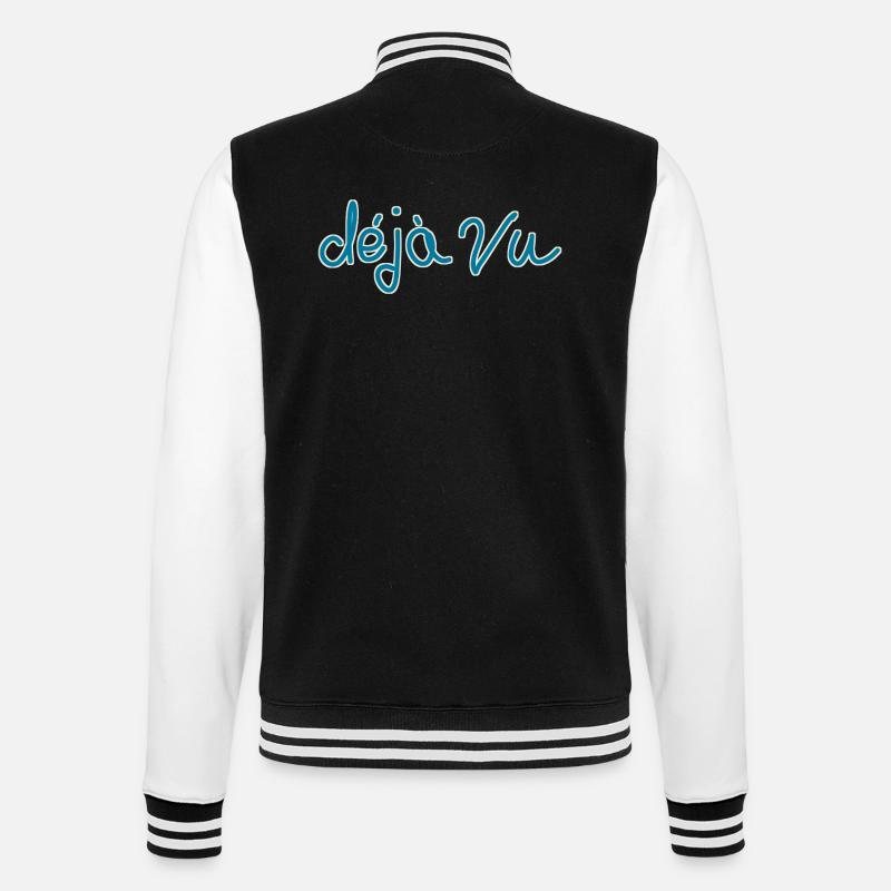 Écriture manuscrite déjà vue - Veste Teddy - noir/blanc
