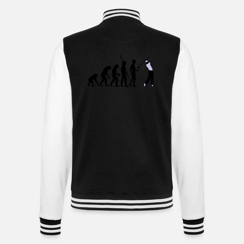 evolution_golf_b_2c - College-Sweatjacke - Schwarz/Weiß