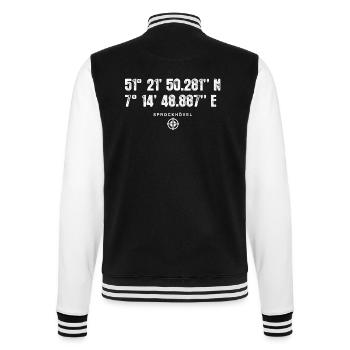 Sprockhövel Geocacher Geschenk Standort GPS Stadt - College-Sweatjacke - Schwarz/Weiß - Hinten - Marisol (170cm)