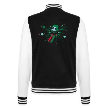 Explosion Pops idée cadeau Fireworks Party - Veste Teddy - noir/blanc - Dos - Marisol (170cm)