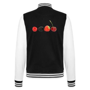 savoureux petits fruits - Veste Teddy - noir/blanc - Dos - Marisol (170cm)