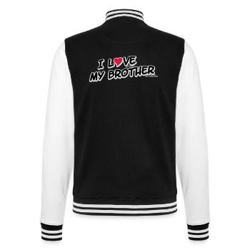 I LOVE it when MY BROTHER is wrong - College-Sweatjacke - Schwarz/Weiß - Hinten - Marisol (170cm)