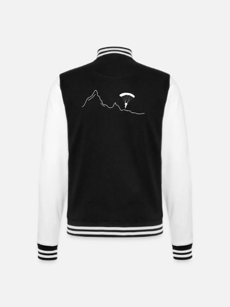 Parapente parapente sport extrême - Veste Teddy - noir/blanc