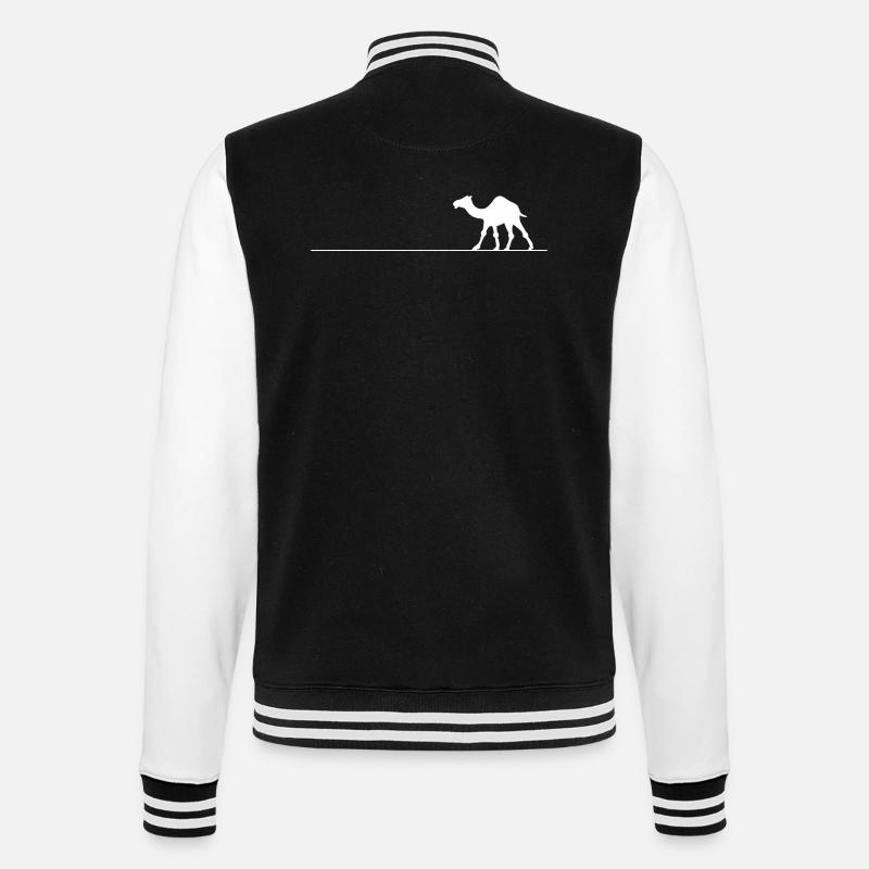 Kamel Linie - College-Sweatjacke - Schwarz/Weiß