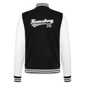 Kreuzberg 36 Berlin - College-Sweatjacke - Schwarz/Weiß - Hinten - Marisol (170cm)