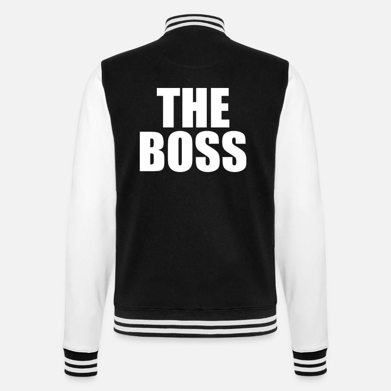 The boss - College-Sweatjacke - Schwarz/Weiß