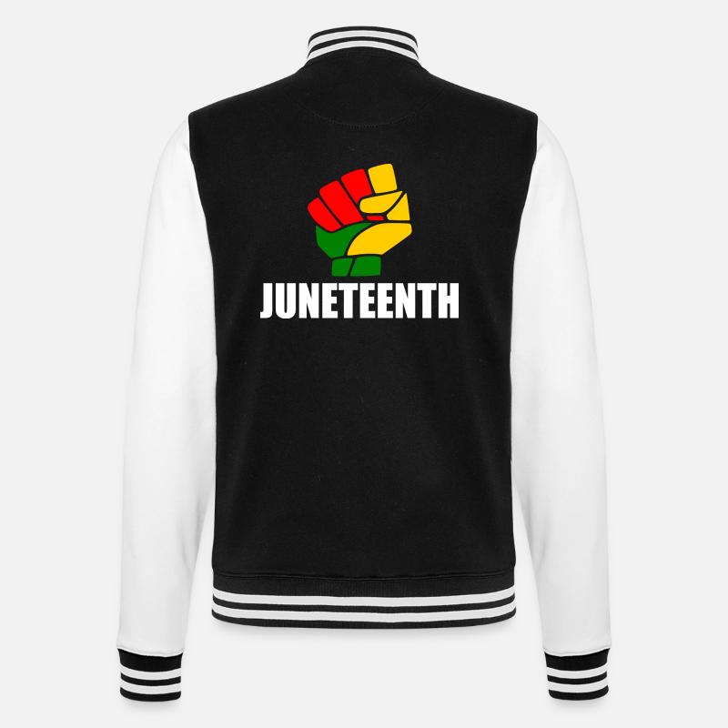 juneteenth - Veste Teddy - noir/blanc