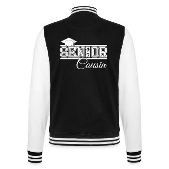 Senior 2023 Cousin Fier Cousin de Diplômé - Veste Teddy - noir/blanc - Dos - Marisol (170cm)