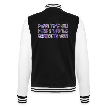 bicycle quote christmas bookworm geek drive - College-Sweatjacke - Schwarz/Weiß - Hinten - Marisol (170cm)