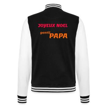 Joyeux noel gentil papa - Veste Teddy - noir/blanc - Dos - Marisol (170cm)