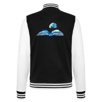 Buch Leser Buchliebhaber Bücher Lesen Geschenk - College-Sweatjacke - Schwarz/Weiß - Hinten - Marisol (170cm)