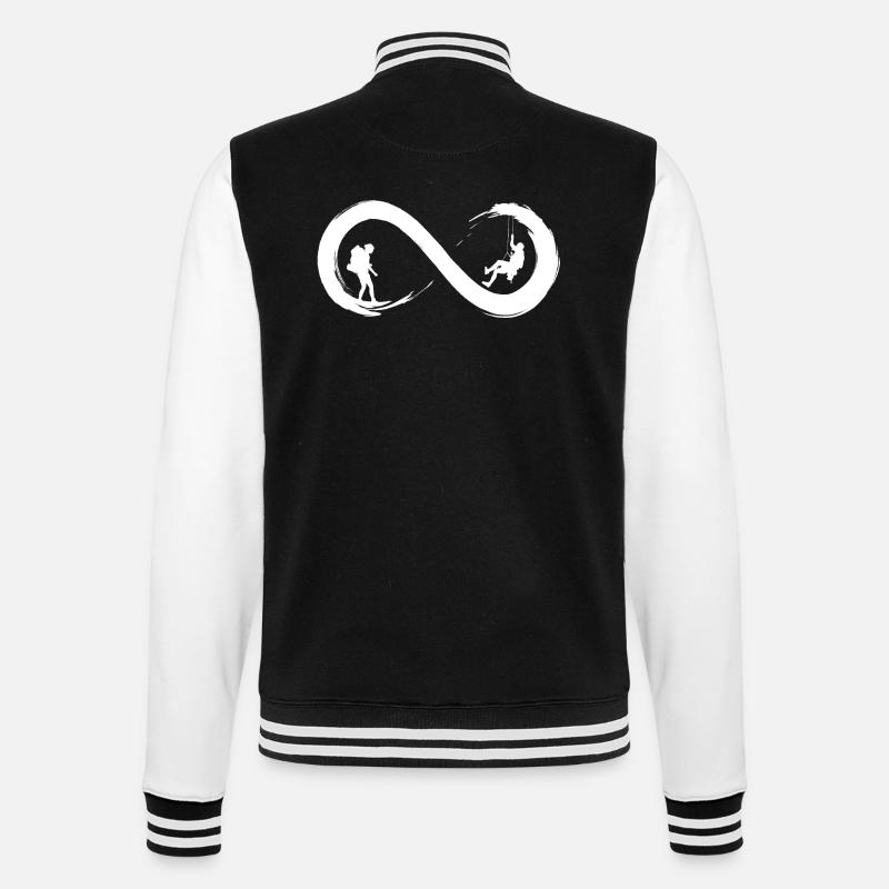 Escalade à l'infini - Veste Teddy - noir/blanc