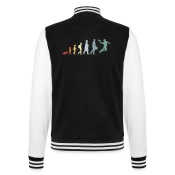 Vintage Handball Evolution - College-Sweatjacke - Schwarz/Weiß - Hinten - Marisol (170cm)