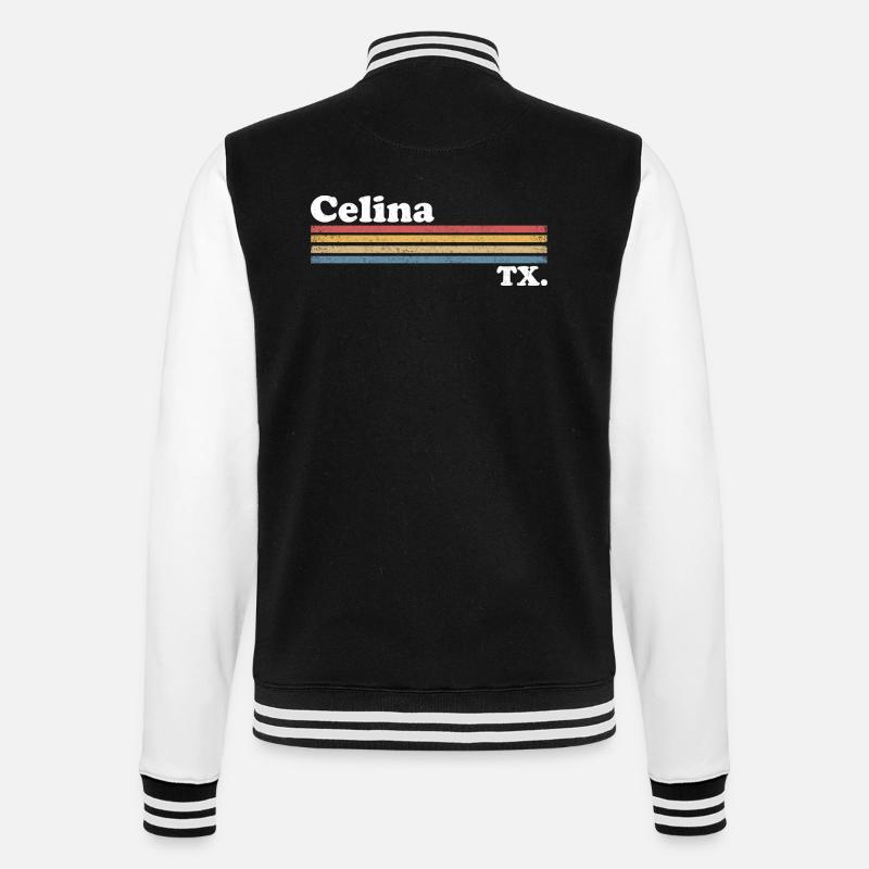 Celina - College-Sweatjacke - Schwarz/Weiß