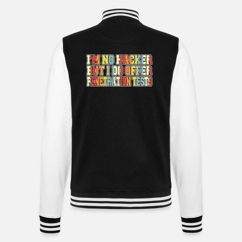 Anniversaire internet informatique - Veste Teddy - noir/blanc