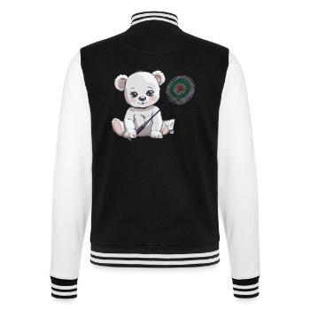 Teddy Tennis Joueur de Tennis Raquette de Tennis Enfant - Veste Teddy - noir/blanc - Dos - Marisol (170cm)