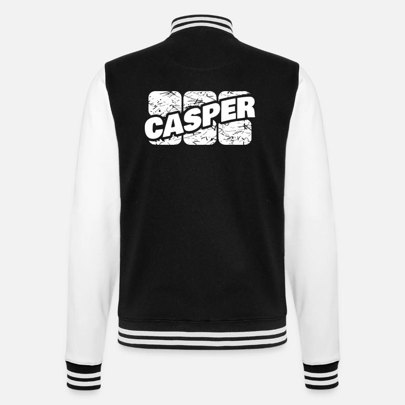 Casper - Veste Teddy - noir/blanc