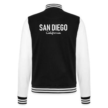 San Diego - California - United States of America - College-Sweatjacke - Schwarz/Weiß - Hinten - Marisol (170cm)