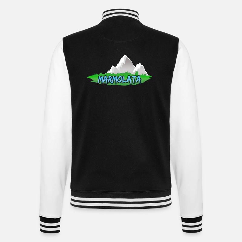 Marmolata als Marmolata - College-Sweatjacke - Schwarz/Weiß