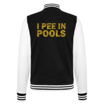 Je fais dans les piscines - Veste Teddy - noir/blanc - Dos - Marisol (170cm)