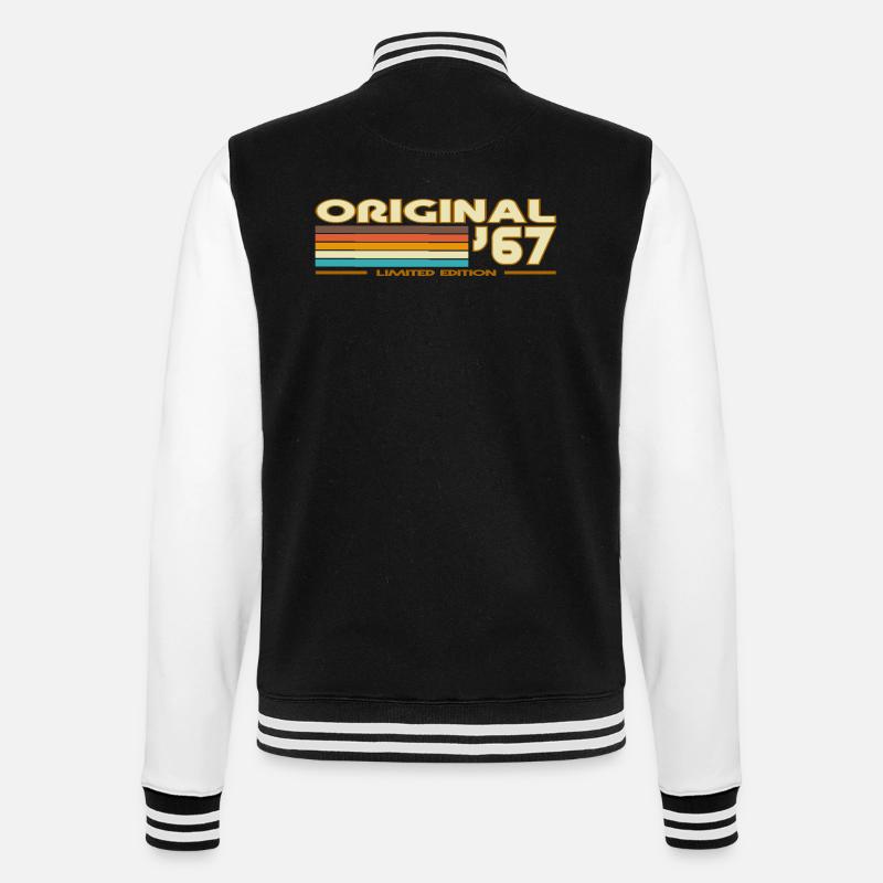 Original 67 Retro Rainbow - College Sweat Jacket - black/white