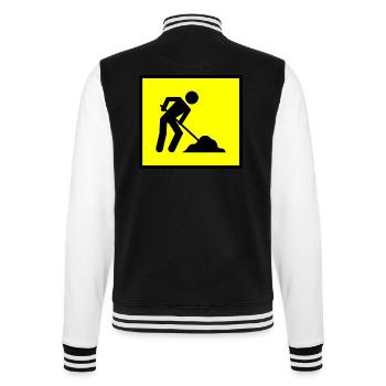 building mechanic construction maurer176 - College Sweat Jacket - black/white - Back - Marisol (170cm)