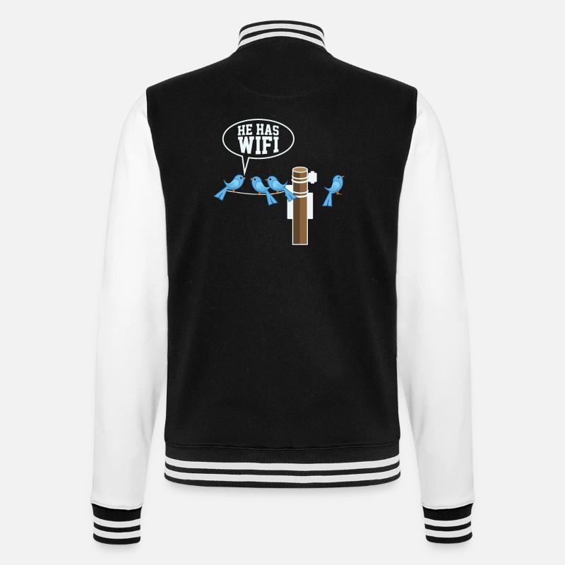 GEEK / NERD: Il W- Lan - Veste Teddy - noir/blanc