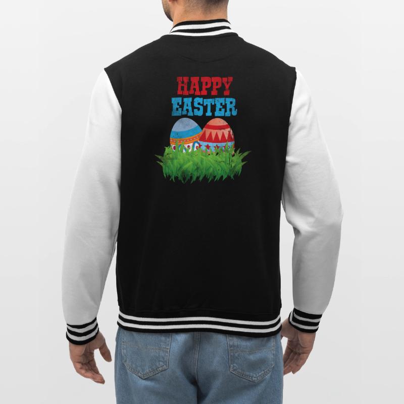Easter Easter Eggs Easter Bunny Jesus Easter Christian College Sweat Jacket