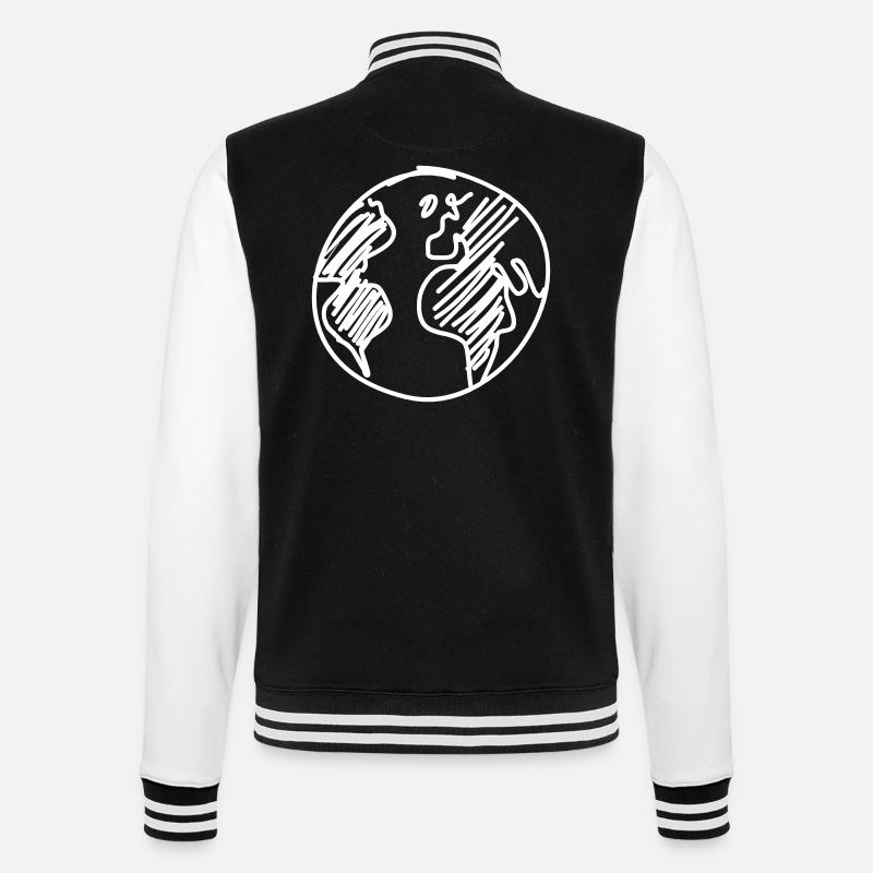 globe - College Sweat Jacket - black/white