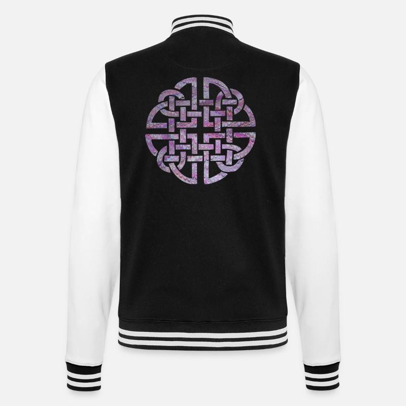 Celtic knot 8 e 62 - College Sweat Jacket - black/white