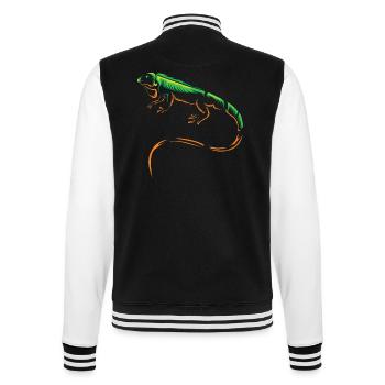 iguana - College Sweat Jacket - black/white - Back - Marisol (170cm)