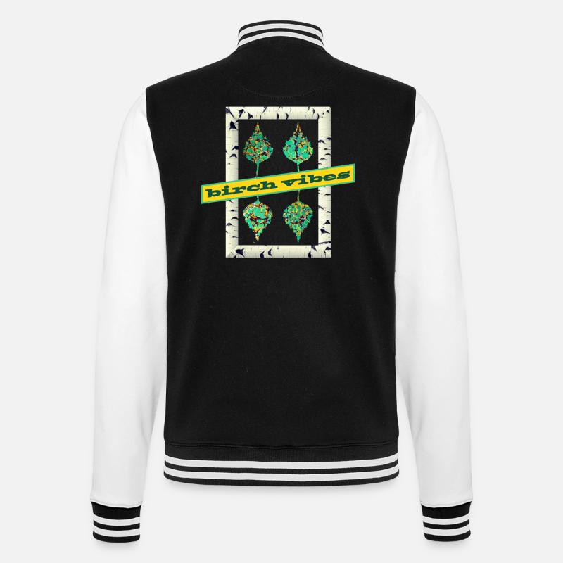 birke e 269 - College-Sweatjacke - Schwarz/Weiß