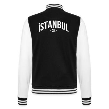 Istanbul 34 Turquie Turquie Cadeau Vacances TR Türk - Veste Teddy - noir/blanc - Dos - Marisol (170cm)