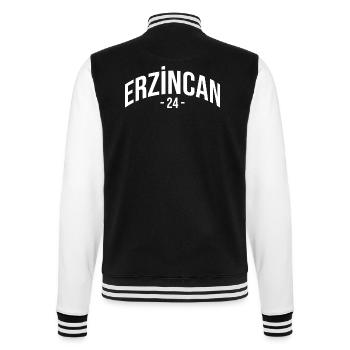 Erzincan 24 Turkey Turkiye Gift Holiday TR Türk - College Sweat Jacket - black/white - Back - Marisol (170cm)