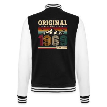 Original Mai 1969 Millésime 1969 Anniversaire 1969 - Veste Teddy - noir/blanc - Dos - Marisol (170cm)