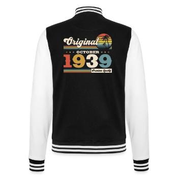 85th Birthday Legend October 1939 Volume 39 - College Sweat Jacket - black/white - Back - Marisol (170cm)
