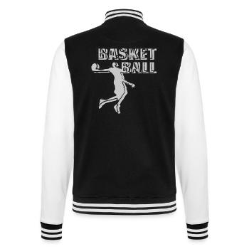 Sports Basketball - College Sweat Jacket - black/white - Back - Marisol (170cm)