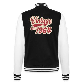 Vintage Est 1964 - Veste Teddy - noir/blanc - Dos - Marisol (170cm)