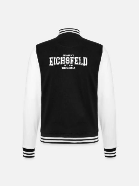 Eichsfeld Est. 897 White - College-Sweatjacke - Schwarz/Weiß