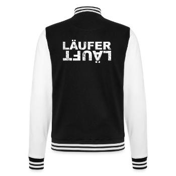 Laufen - Läufer Läuft - College-Sweatjacke - Schwarz/Weiß - Hinten - Marisol (170cm)