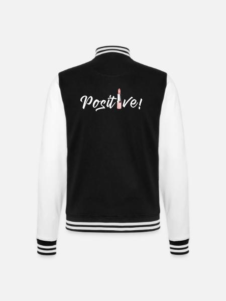 Positive T Shirt - College-Sweatjacke - Schwarz/Weiß