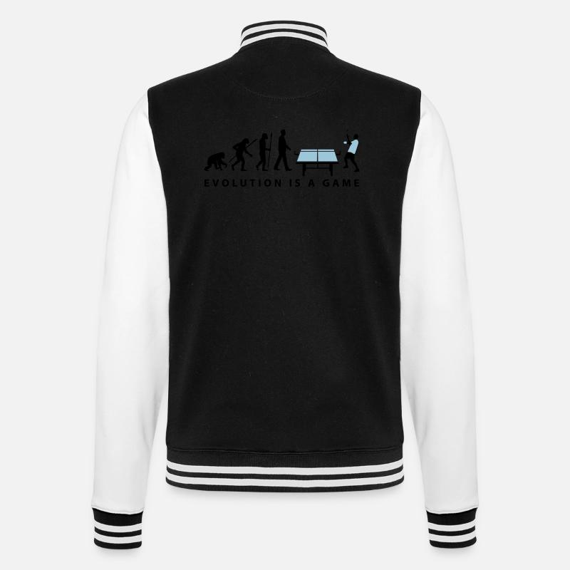 evolution_table_tennis_072012_c_2c - College-Sweatjacke - Schwarz/Weiß