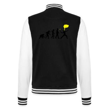feuerschlucker_072016_a_2c - College-Sweatjacke - Schwarz/Weiß - Hinten - Marisol (170cm)