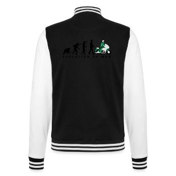 Evolution des Mannes Motorrad-Polizist 09 2016 - College-Sweatjacke - Schwarz/Weiß - Hinten - Marisol (170cm)
