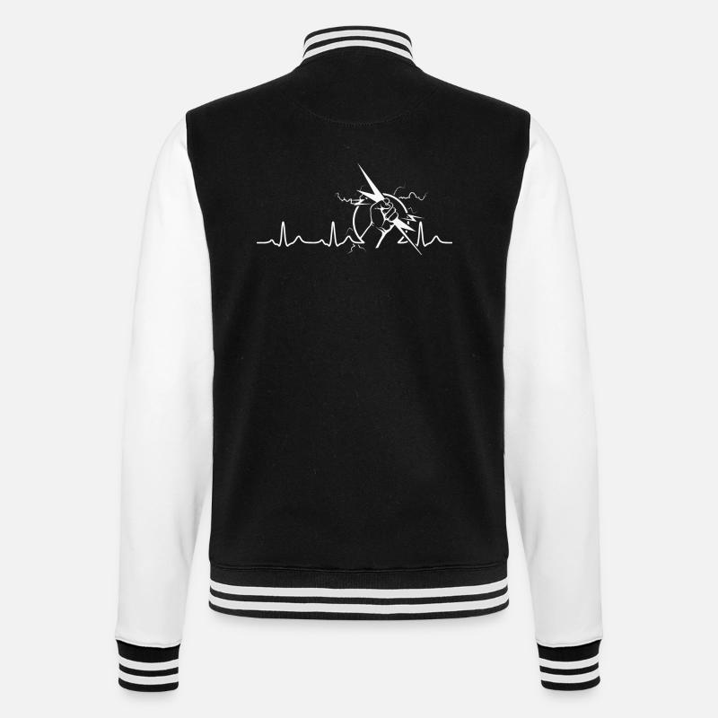 Évolution de l’électricien - Veste Teddy - noir/blanc