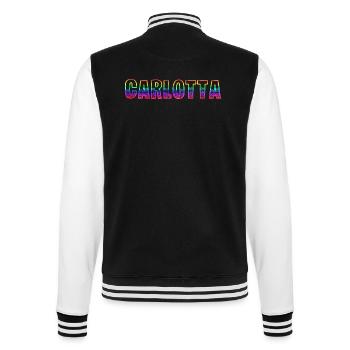 carlotta rs rainbow - College Sweat Jacket - black/white - Back - Marisol (170cm)